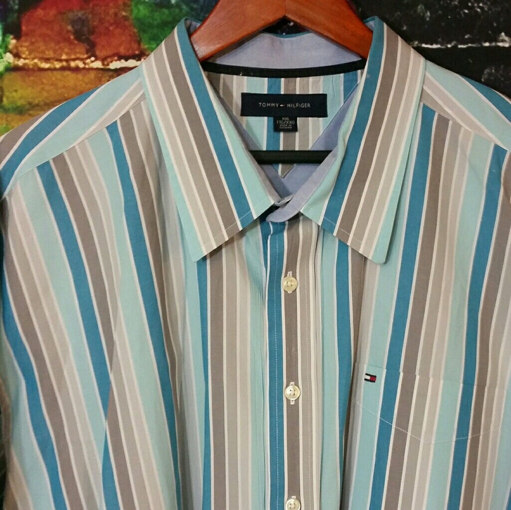 Tommy Hilfiger Men's Button Down Shirt XXL